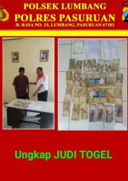 Keliling Desa, Sukarjo Pengecer Togel di Gulung Polsek Lumbang