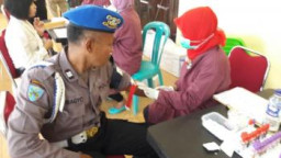 Polres Pasuruan Lakukan Pemeriksaan Kesehatan Berkala Anggotanya.