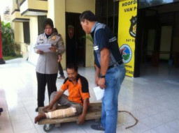 Pencuri Sekaligus Penadah Ranmor Dapat Hadiah Timah Panas di Kaki Kiri