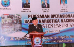 Kapolres Pasuruan AKBP Raydian Kokrosono, S.I.K.  Hadiri Peresmian Kantor BNNK