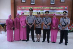 Wakapolres Pasuruan, dan Kapolsek Kejayan di Sertijabkan