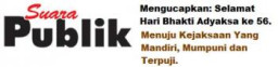 Tingkatkan Integritas,Profesionalisme,Disiplin, Menuju Kejaksaan Yang Mumpuni, Mandiri Dan Terpuji