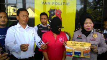 Pembobol Mesin ATM di Tangkap Polrestabes Surabaya, 15 Kartu ATM Diamankan