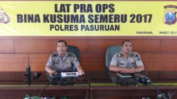 Polres Pasuruan Gelar Lat Pra Ops Bina Kusuma Semeru 2017.