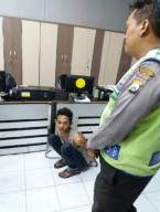 Rabu Sial, Imam Tugroni (21) Tertangkap Polantas Saat Curi Motor