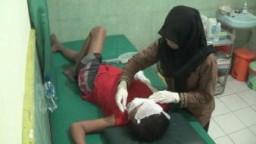 AKIBAT TABUNG ELPIJI PENJUAL PECEL BOCOR DUA ORANG DILARIKAN KE RUMAH SAKIT AKIBAT LUKA BAKAR