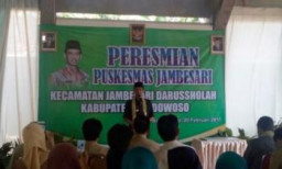 Bupati Amin Resmikan Puskesmas Jambesari, Untuk Tingkatkan Pelayanan Kesehatan 