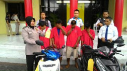 Dua Pencuri dan Dua Penadah Ranmor di Tangkap Satreskrim Polrestabes Surabaya
