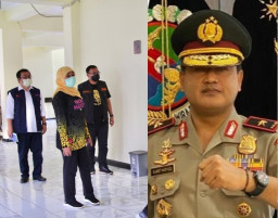 Polda Jatim Himbau Masyarakat Taati Maklumat Kapolri, Gubernur Khofifah Tinjau BPSDM Jatim