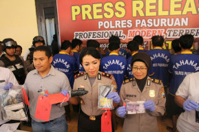 Polres Pasuruan Dalam 2 Minggu Ungkap 7 Kasus dan 14 Tersangka.