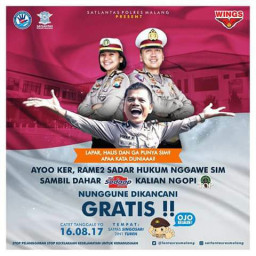 Polres Malang Sediakan Mie dan Kopi Gratis Bagi Pemohon SIM.