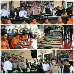 Melawan Saat di Tangkap, 7 Perampok di Dor Petugas Polres Trenggalek.