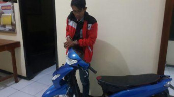 Reskrim Polsek Tirtoyudo Tangkap Pelaku Curanmor.