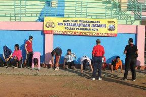 Anggota Respas Kota Ikuti Tes Kesamaptaan.