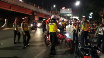 Hanya 2 Jam Razia, Polrestabes Surabaya Tilang 280 Pelanggar.