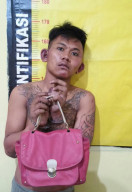 Ditinggal Kabur Temannya, Jambret Bertato Ini di Ringkus.