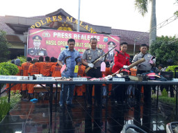Operasi Sikat Semeru, Polres Malang Ungkap 78 Kasus dan 75 Tersangka