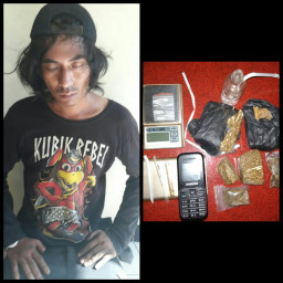 Bandar Sabu di Ciduk Polsek Rungkut Saat Mabuk 