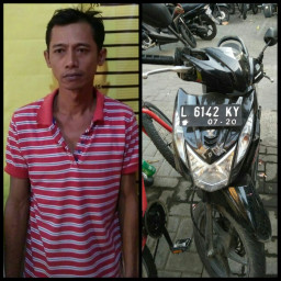 Baru Kenal Sudah Gelapkan Sepeda  Motor.