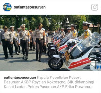 Kapolres Pasuruan Gelar Apel Persiapan Operasi Zebra 2017.