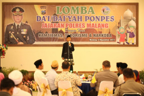 Gencar Perangi Narkoba, Polres Malang Gelar Lomba Dai dan Daiyah. 