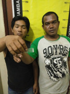 Dua Pecandu Sabu Dijebloskan Kedalam Bui Mapolsek Jambangan 