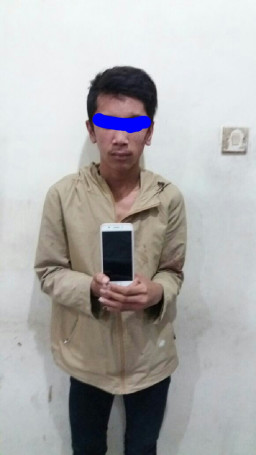 Satu Dari Tiga Pelaku Jambret Keok di Tangan Polsek Wonokromo.