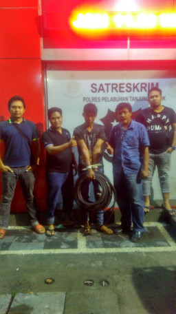 Curi Kabel Milik PT. Dumas, Arek Indrapura di Ringkus.