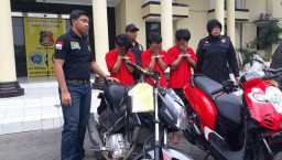 Polrestabes Surabaya Ringkus Begal Umur Belasan Tahun.