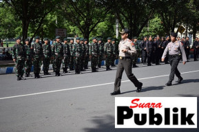 Jelang Pilkades Serentak, Kapolres Bondowoso Gelar Apel Pasukan.