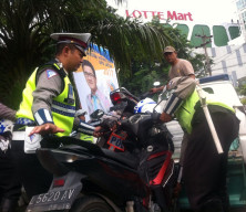 Satlantas Polrestabes Surabaya Tindak R2 Berknalpot Brong.