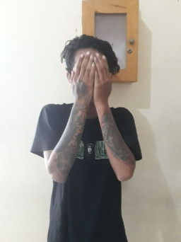 Kepergok Bobol Rumah, Pria Bertato Ini di Tangkap.