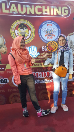 Launching Aplikasi Pasmantap Polres Pasuruan, Jadi Ajang Selfi Pengunjung.