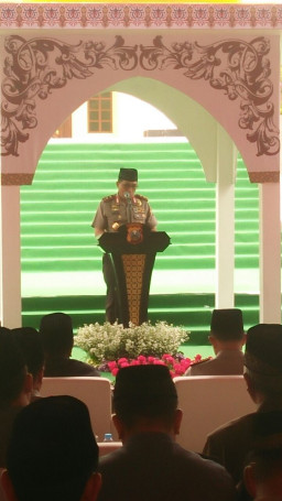 Kapolri Resmikan Masjid  Arif Nurul Huda di Mapolda Jatim.