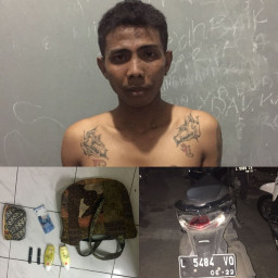 Penjambret Tas, Keok di Tangan Jatanras Polrestabes Surabaya.