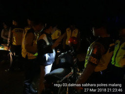 Sat Sabhara Polres Malang, Gelar Razia Cipkond.