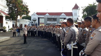 Polrestabes Surabaya Gelar Persiapan Operasi Patuh Semeru 2018.