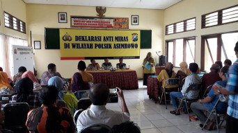 Berantas Miras Oplosan, Polsek Asemrowo Gandeng 3 Pilar Deklarasi Anti Miras