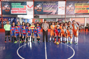 Tournamen Futsal Pelajar-Mahasiswa Resmi di Buka Kapolres Malang.