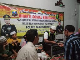 Polresta Pasuruan Gelar Safari Ramadhan Dengan Pengobatan Gratis 