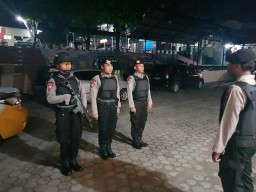 Grebek Sahur Ala Sabhara Tanjungpinang.