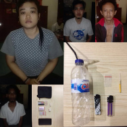 Kurir Wanita di Grebek, Saat Asyik Nyabu Dengan Sang Pembeli.