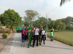 Yonkav 8 Tank, Gelar Olah Raga Bersama Polres Pasuruan.