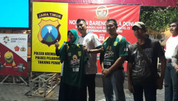 Jalin Silahturahmi, Kapolsek Krembangan Ajak Warga Nobar Piala Dunia.