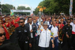 Penyambutan Obor Asian Games di Banyuwangi, Dapat Pujian Dari Inasgoc.