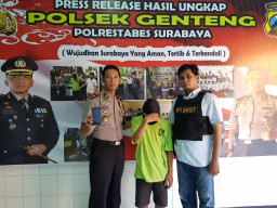 Residivis Cilik Ini di Ringkus Polsek Genteng.