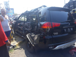 Terjadi Kecelakaan di Simpang Tiga Pier, 1 Orang Terluka.