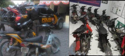 Polsek Klabang Berhasil Amankan, 8 Motor Hasil Curian TSK Sur. 