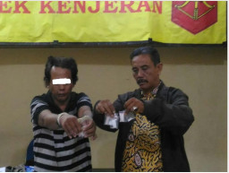 Pengedar Sabu Bulak Banteng, di Bekuk Opsnal Polsek Kenjeran.