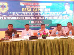 Desa Kapuran Gelar Musdes, Agenda Rencana Penyusunan Pembangunan.